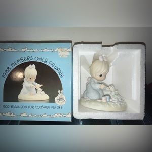 God bless you for touching my life precious moment figurine . 1988